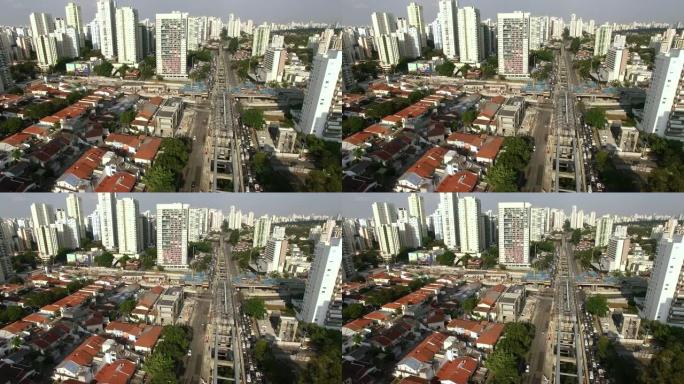 单轨系统的建设。圣保罗、巴西、南美洲。