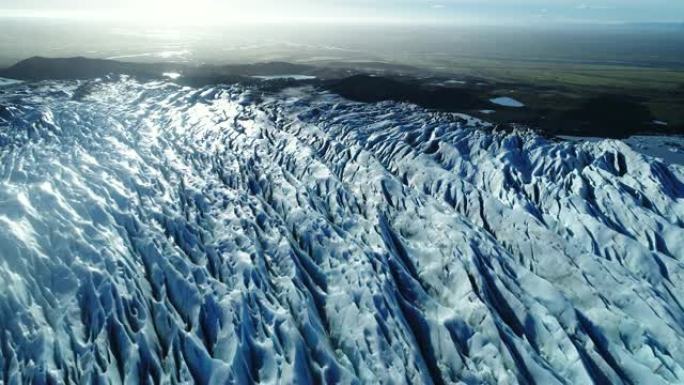 冬季冰川冰岛