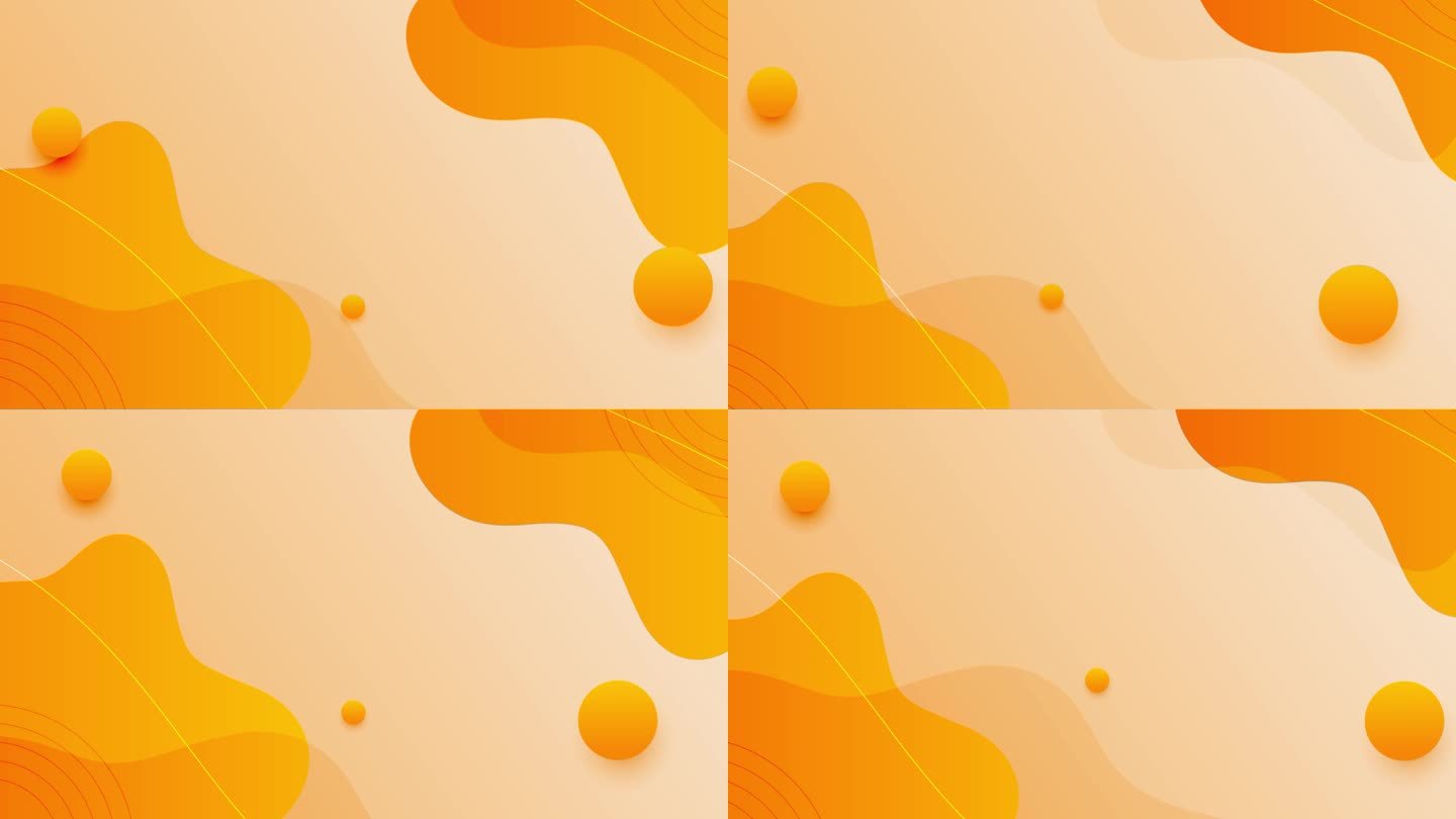 橙色温暖空间感抽象波动线条背景