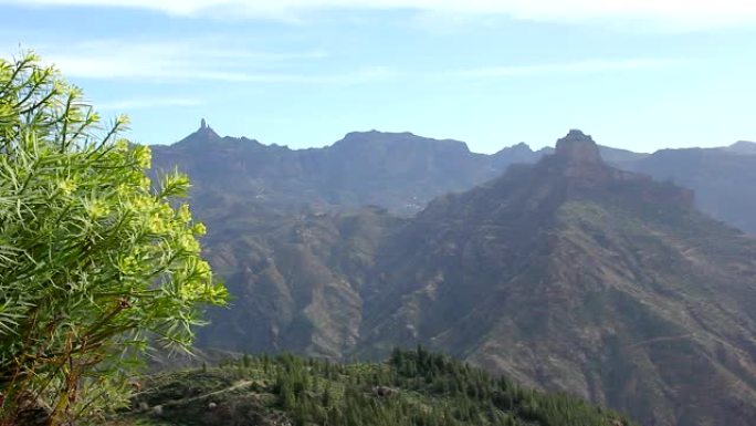 大加那利岛阿特纳拉镇拉西拉观点的美景