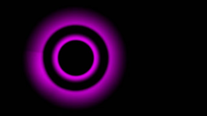 脉动均衡器环，黑色背景上的粉色霓虹灯
