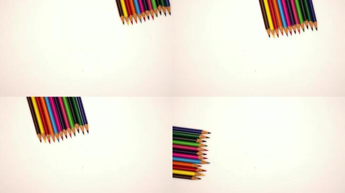 笔记本和铅笔-停止运动动画