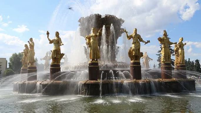 国家的喷泉友谊-VDNKH (全俄罗斯展览中心)，俄罗斯莫斯科