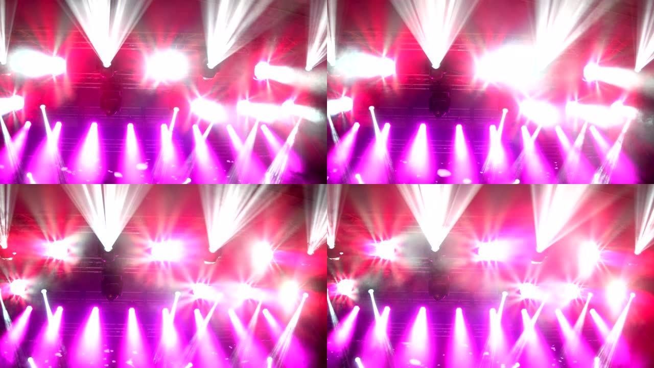 音乐会舞台led激光光束的抽象素材背景
