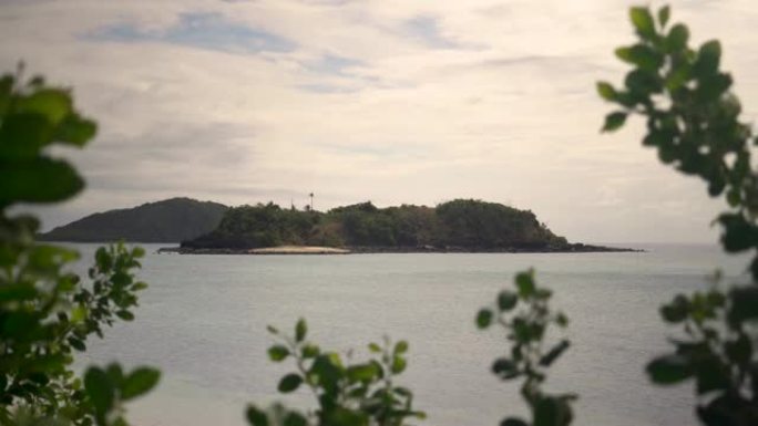 斐济美丽风景的镜头。