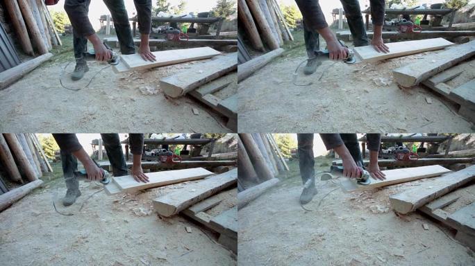 木匠用电动研磨机雕刻木材