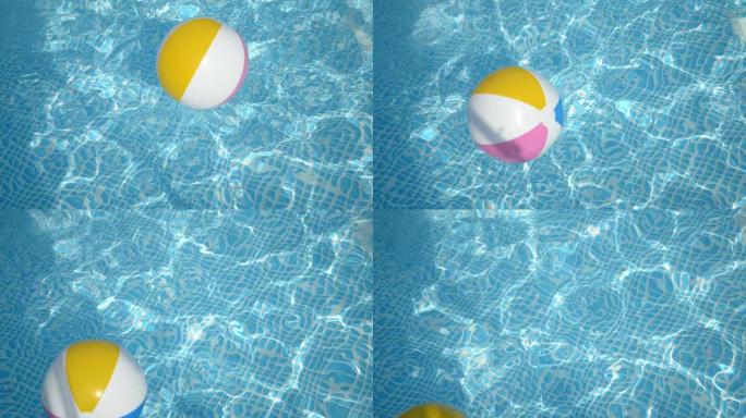 水中的彩球