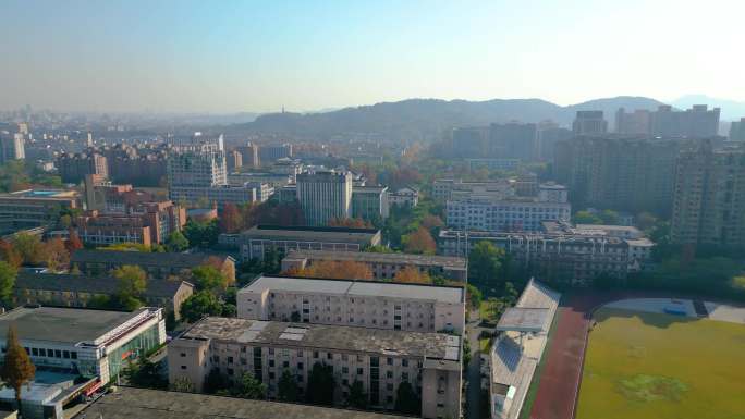 浙江大学西溪校区风景航拍