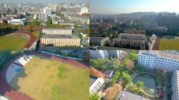 浙江大学西溪校区风景航拍