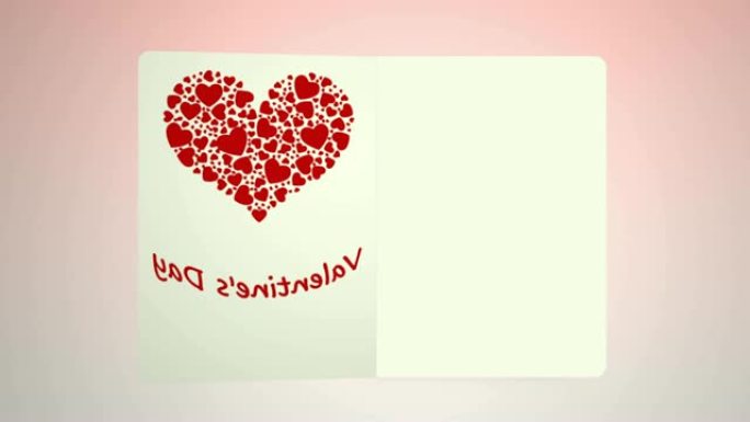 动画字母以情人节主题封面开头，是恋爱中的情侣情人节的理想镜头