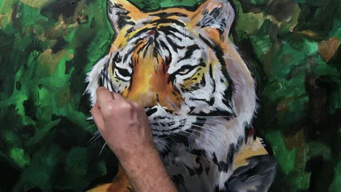 虎头的艺术手绘，