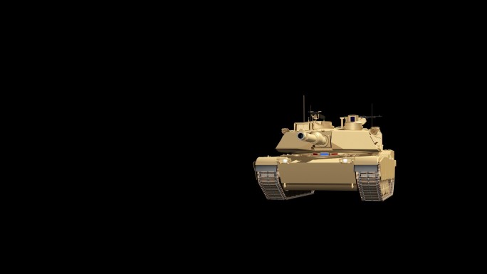 m1a2主战坦克驶过