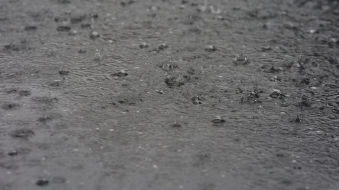 雨季雨水下雨暴雨城市地面排水排雨城市积水