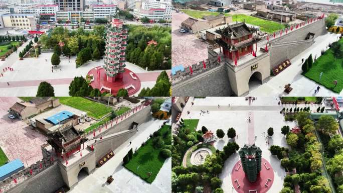 红色历史长征中国工农红军会师纪念塔