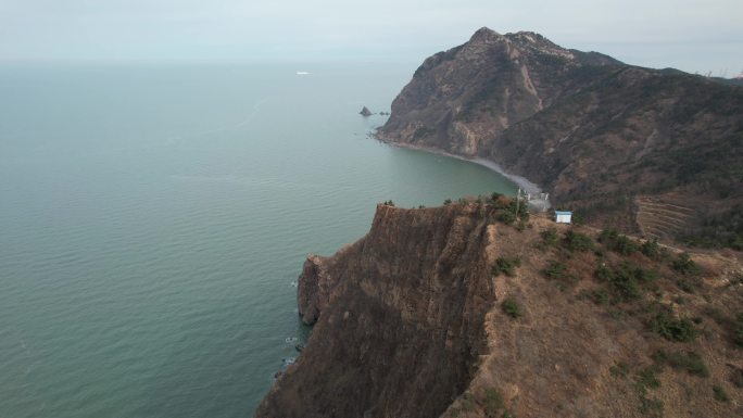 原创 山东烟台市芝罘岛断海涯自然风光航拍