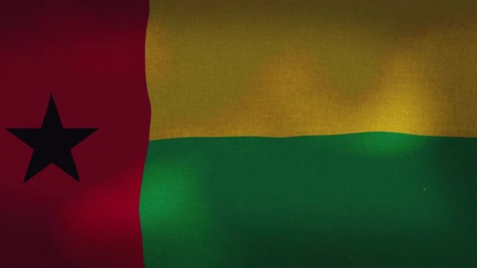 几内亚比绍国旗飘扬