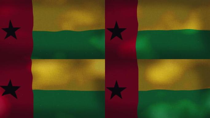 几内亚比绍国旗飘扬