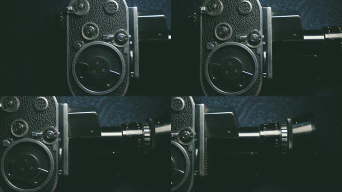 多莉镜头: 老式老式模拟8毫米经典电影相机