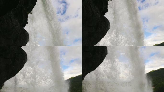 挪威的斯坦因达尔福森瀑布