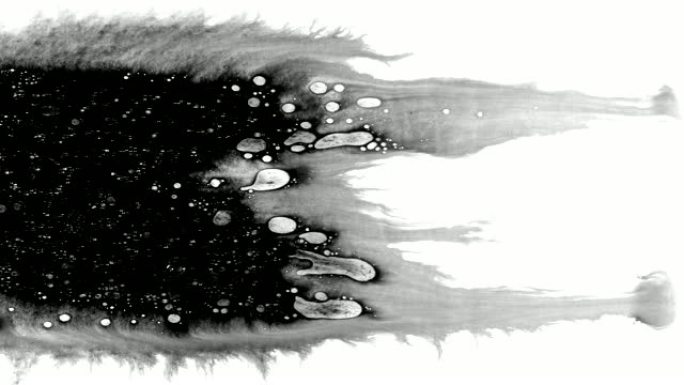 飞溅，水滴和污渍中的墨水飞溅。