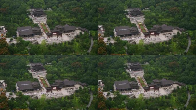 武汉城市景观屋顶公园全景4k中国