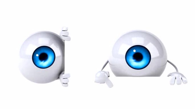 有趣的眼夹-4k 3D动画