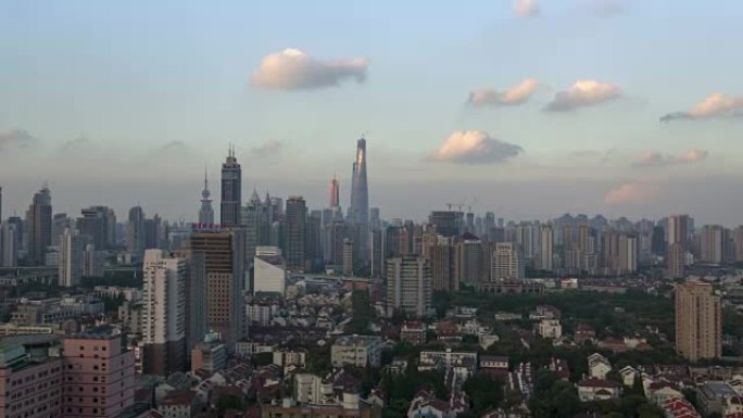 上海城景、4k、定时拍摄、夜景