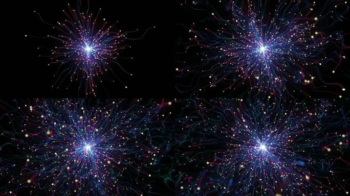 抽象技术概念形状。