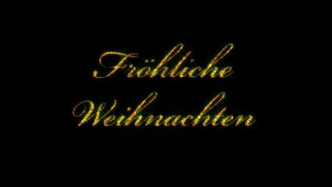 弗罗里切·韦纳赫滕: 德语圣诞快乐，可从8:00-12:00循环，带 _ 哑光