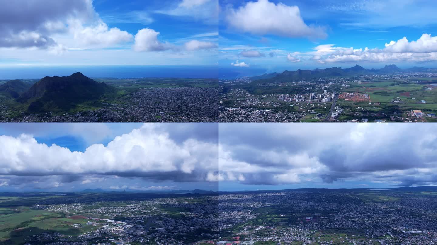 74秒长镜头-环绕毛里求斯天空-绝美景色
