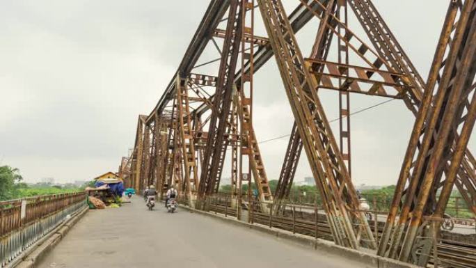 越南河内市龙边桥交通