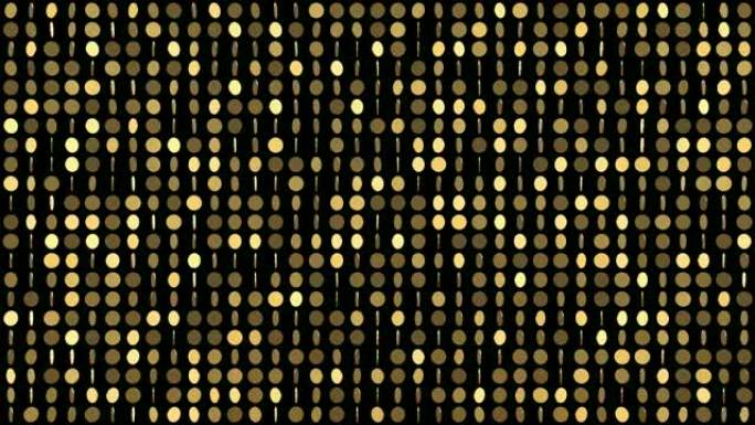 金币图案-闪光效果 (循环4k色度键)