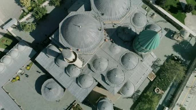 科尼亚梅弗拉纳清真寺建筑群俯视图