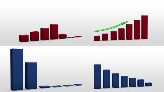 一组增长图表效率图表