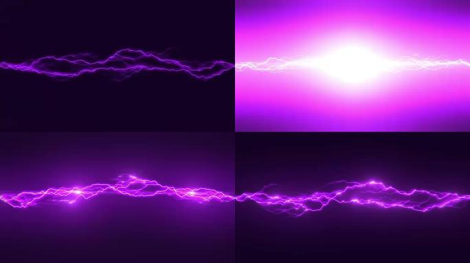 紫色闪电环