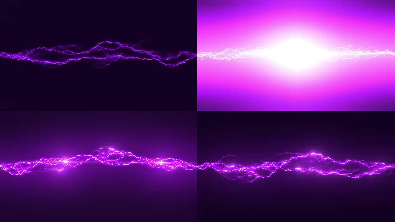 紫色闪电环