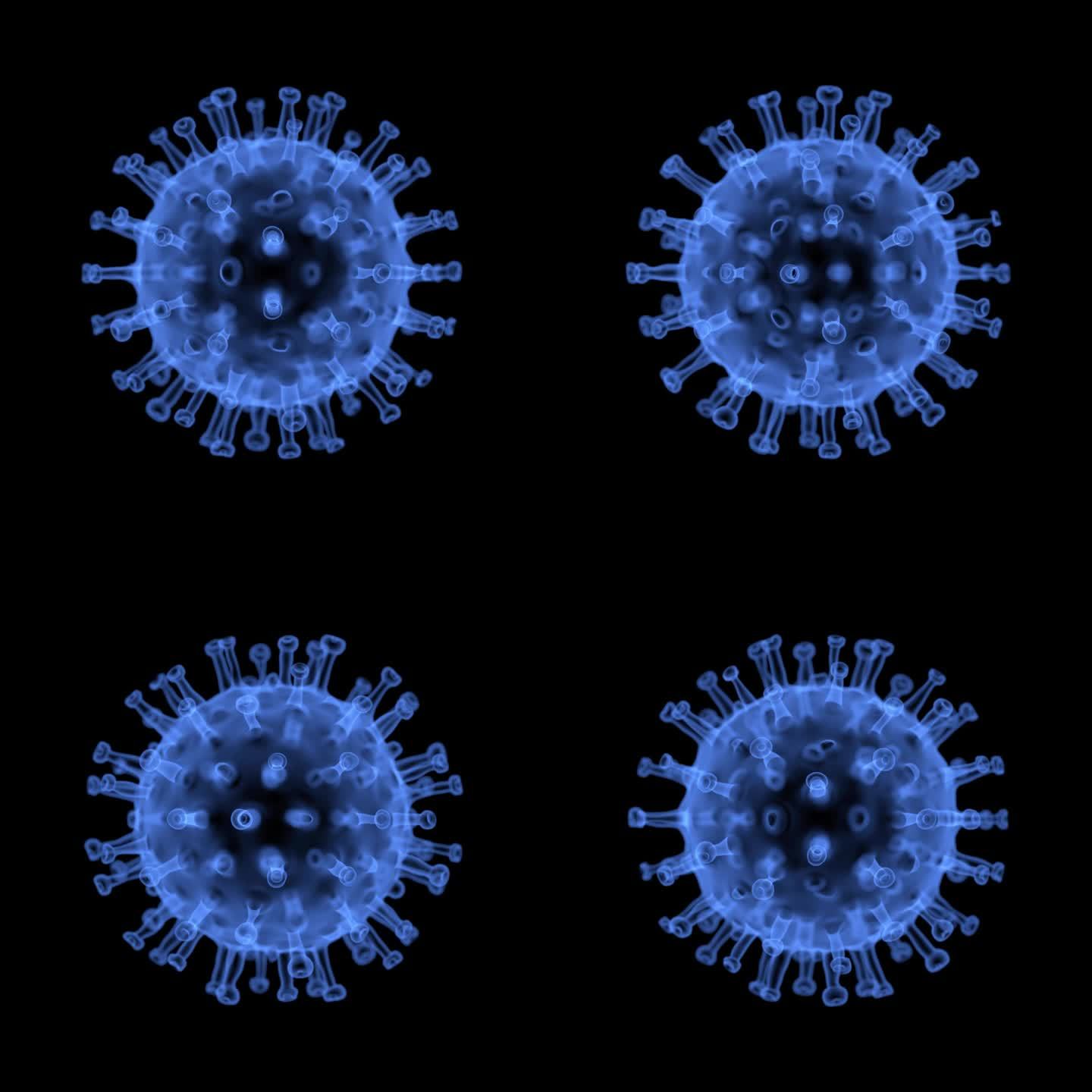 数据可视化病毒元素 循环 带透明通道