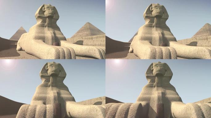 埃及狮身人面像的动画