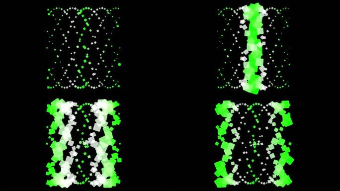黑色背景和多个移动矩形图像