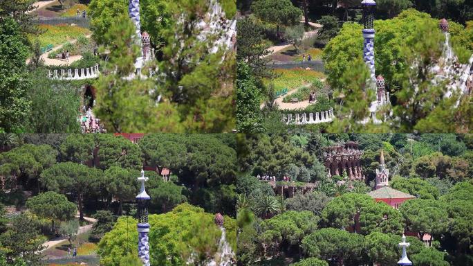 西班牙巴塞罗那市的Park Guell