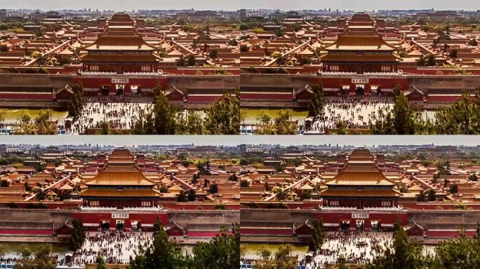 中国北京，故宫博物院后门的不同视角