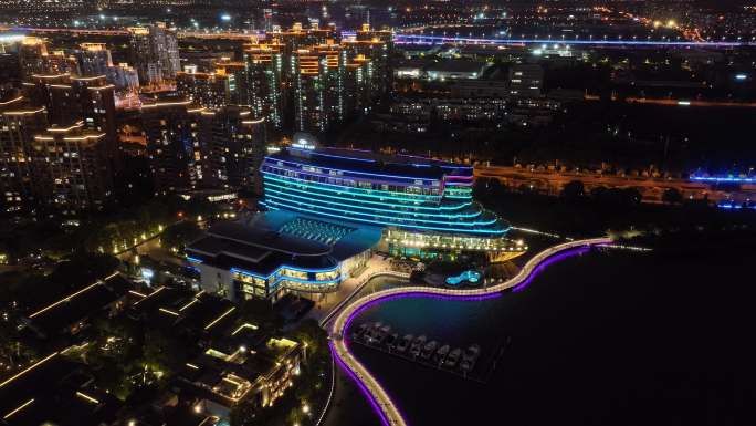 金鸡湖景区夜景