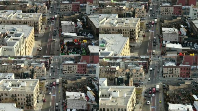 纽约布鲁克林市中心的航拍图