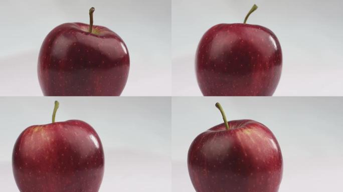 大红苹果上半部顺时针缓慢转动