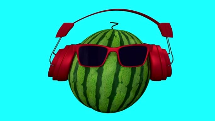 花式西瓜的3D动画。