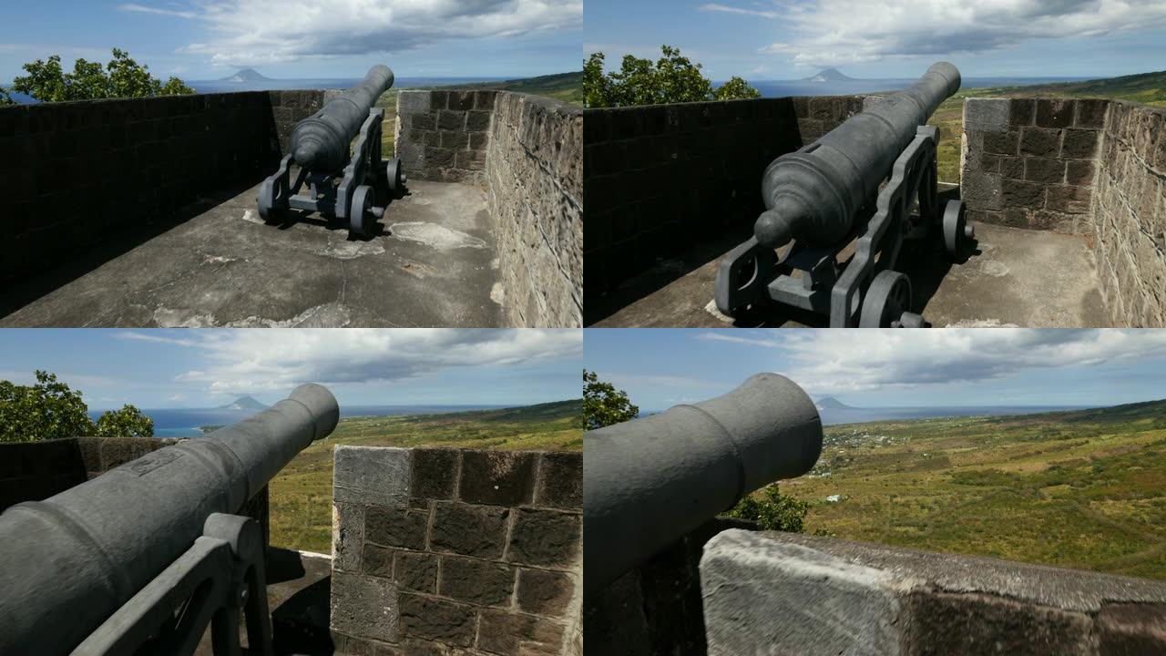 圣基茨的Brimstone Fort跟踪镜头
