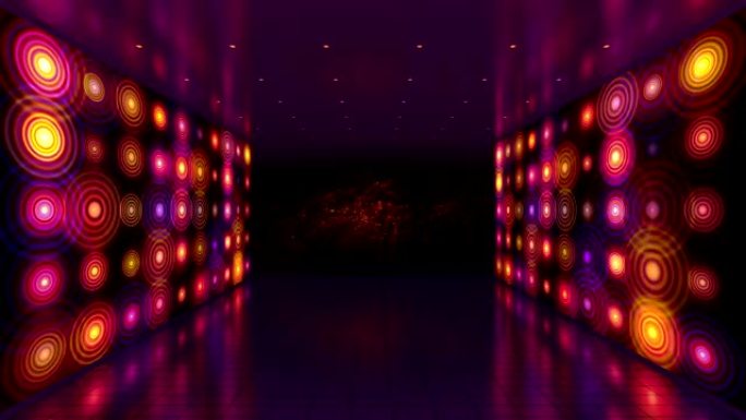 抽象照明阶段。Led灯墙壁。