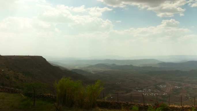 埃塞俄比亚拉利贝拉山谷的日落延时。