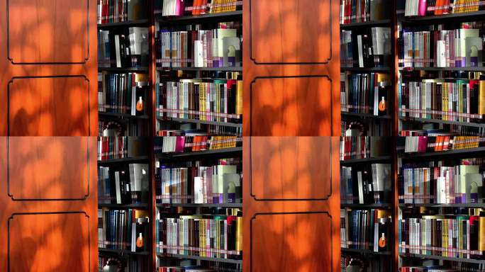 时光书阳光洒在书架时光图书时光图书逐格