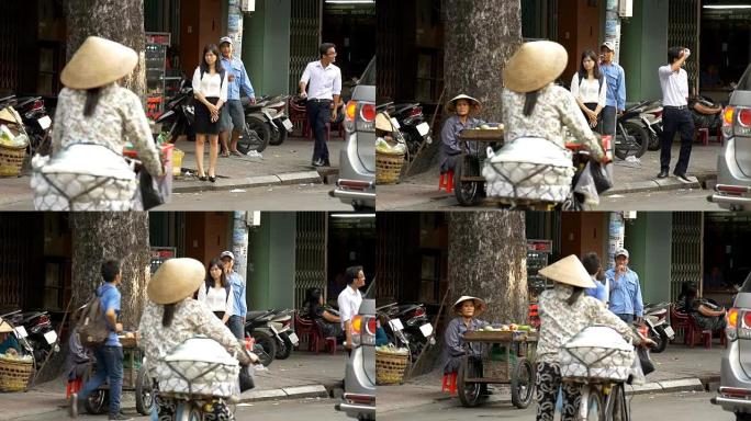 胡志明市/西贡，越南-2015: 场景亚洲人亚洲城市生活方式
